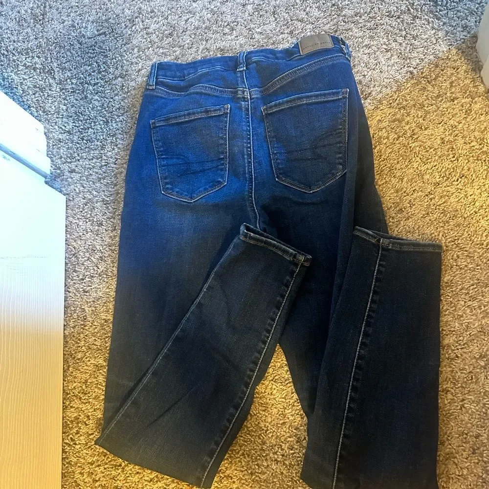 American Eagle Outfitters Blue Skinny Jeans Classic Design